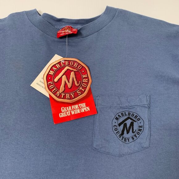 Vintage Marlboro Country Store Cowboy Boots Tee XL - Picture 3 of 6